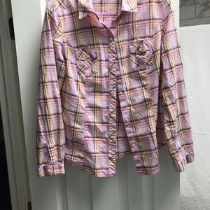 Old Navy L Button down long sleeve girls shirt.